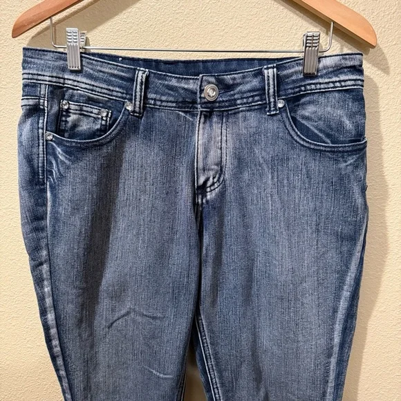 Women’s Size 11 Cool-G Dark Blue Stone Wash Skinny Jeans - Picture 2 of 12